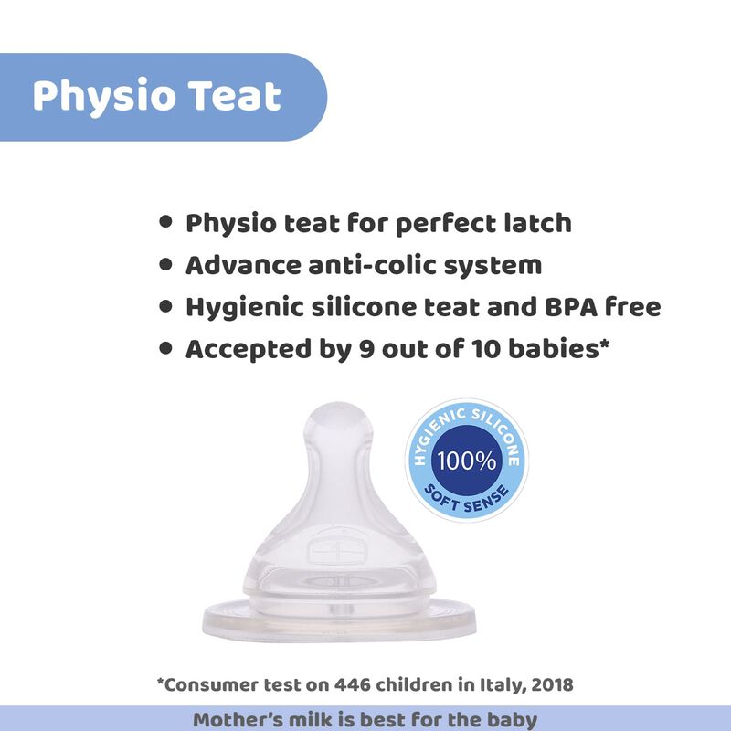 Well-Being Bi-Pack Feeding Bottle 250ml Pink Green - Medium Flow image number null